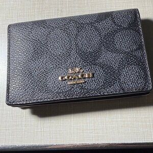 brand new coach card holder